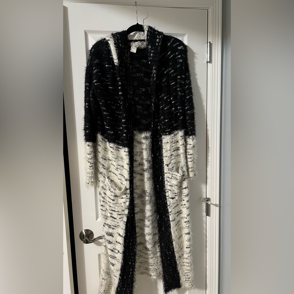 Sun and Shadow hooded Cardigan. Size M